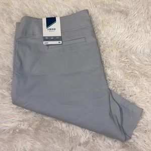 IZOD new with tags Golf short stretch size 18 light gray